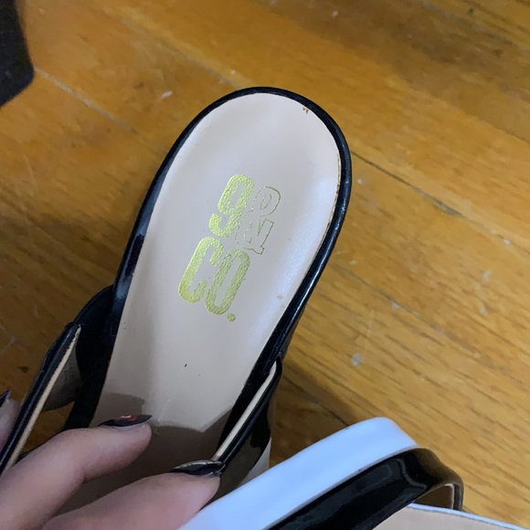 Call it Spring color block platform wedge sandals - Picture 2 of 3